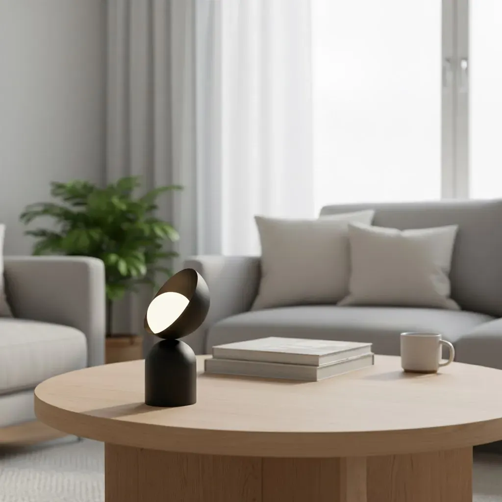 Lampa nocna metalowa BOTO LN1 czarna — zdjęcie 4