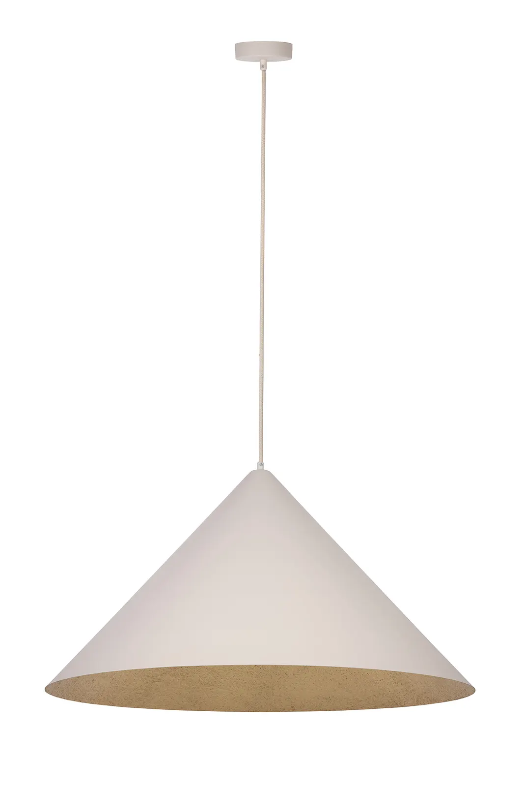 Lampa wisząca VESUVIO M beżowo-złota