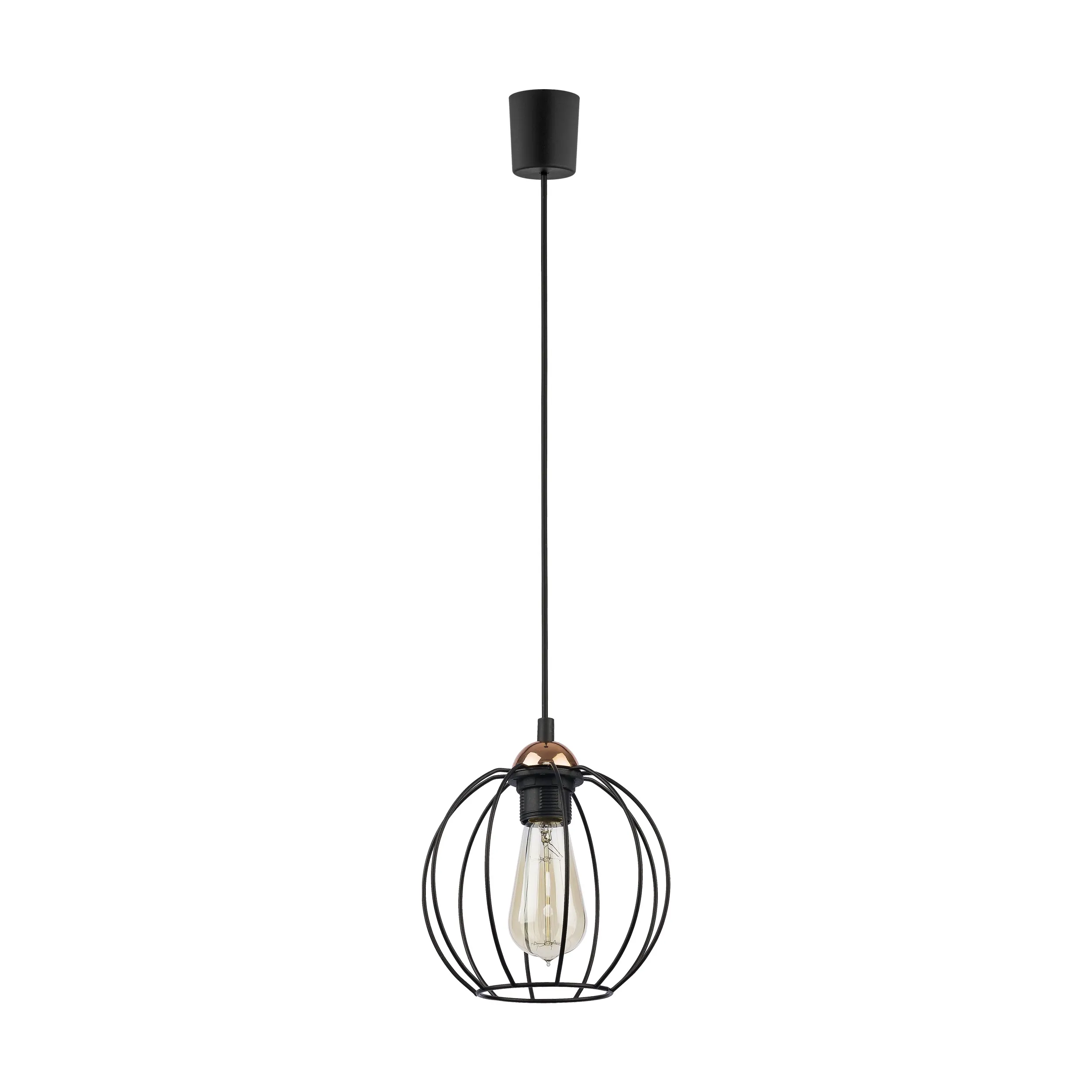Lampa wisząca GALAXY czarna ze złotym elementem 165x18cm
