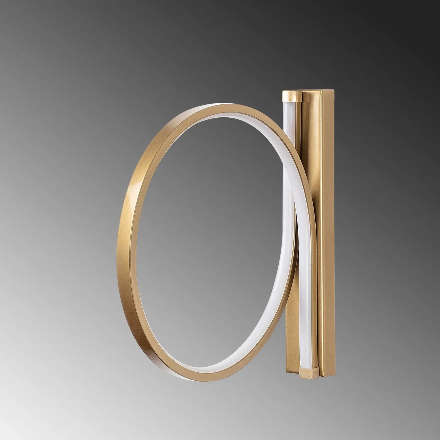 Lampa ścienna kinkiet HALKA 50x30 cm złota - ASI_119FRS1103