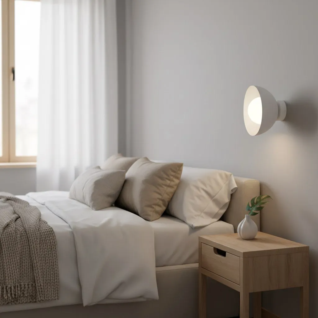 Kinkiet metalowy BIBI K1 biały - 1545/K1