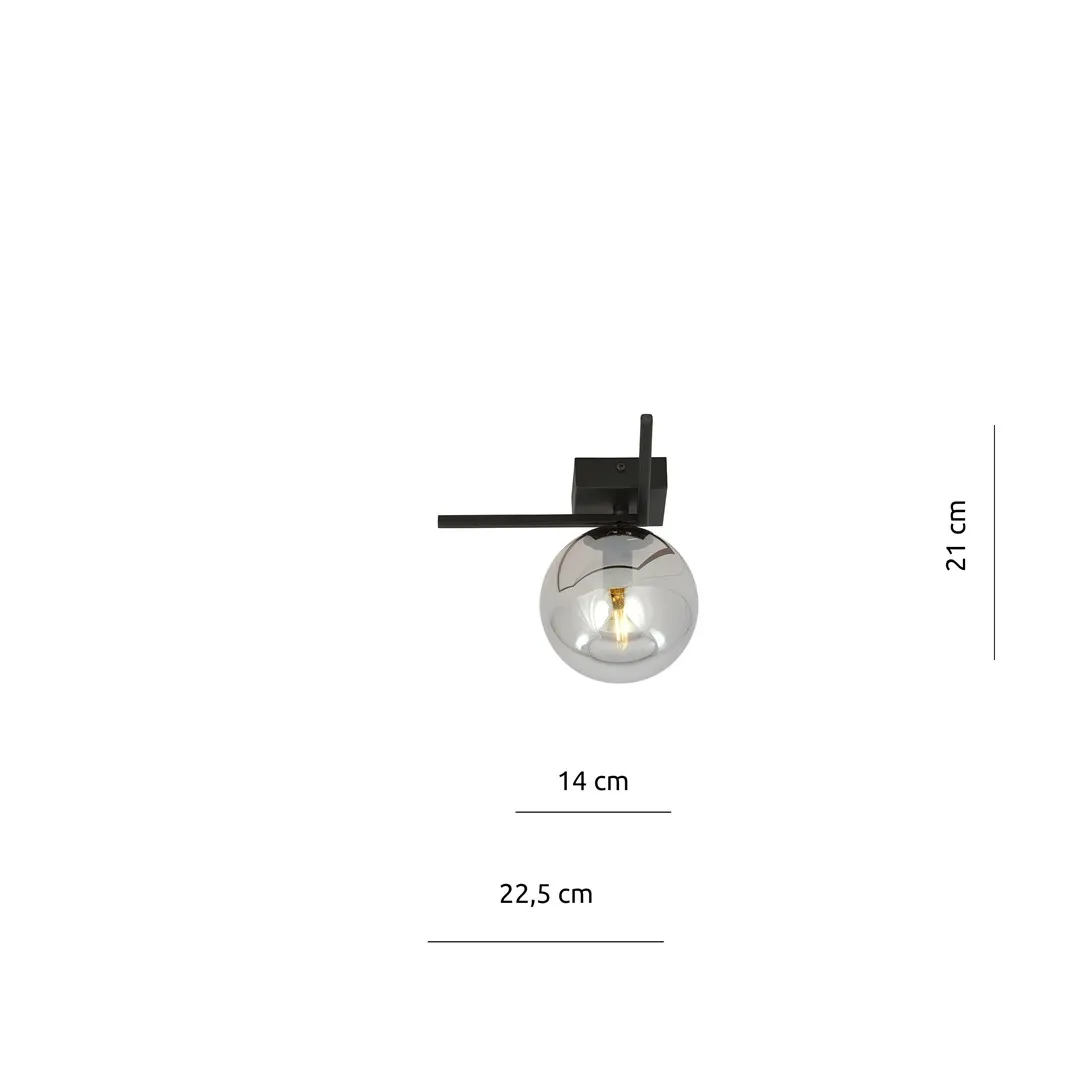 lamp, lampka, globes, kula szklana, oprawa ścienna
