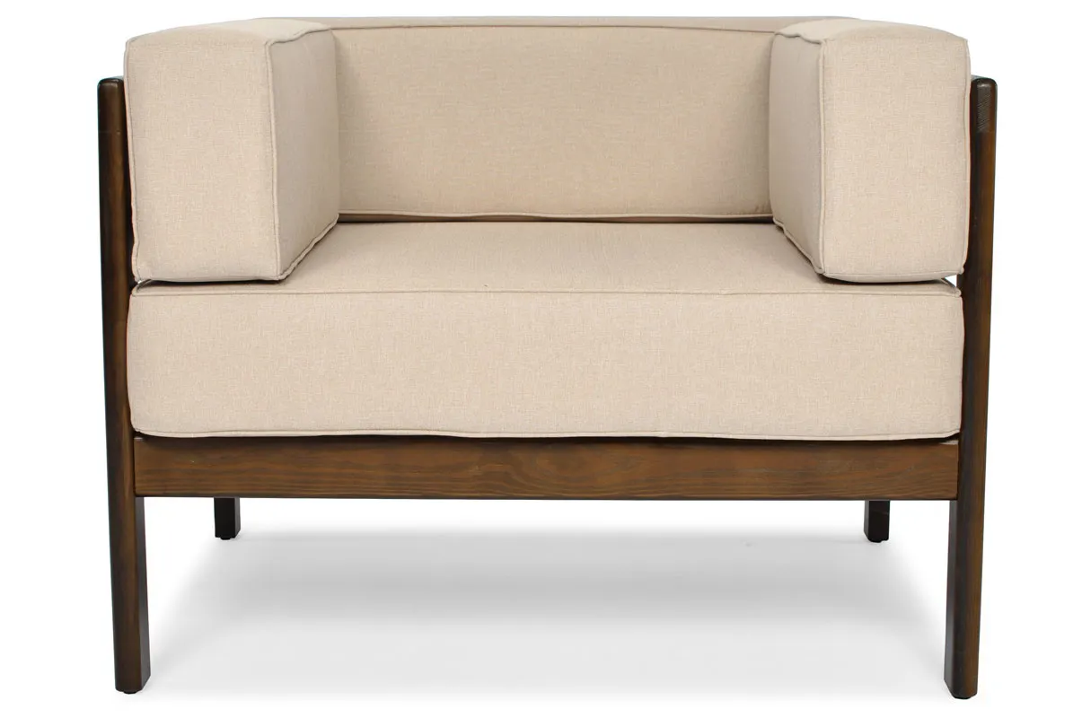 Fotel ogrodowy EDEN - brązowy, beżowy - FE5906948124967