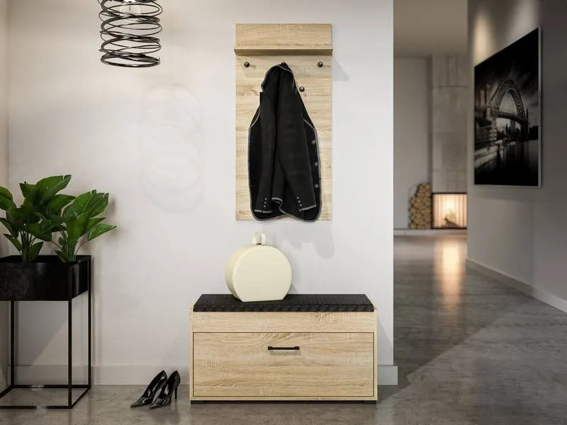 Wieszak ścienny CARO 17 Sonoma jasna 103x50 - 1CARO17-001