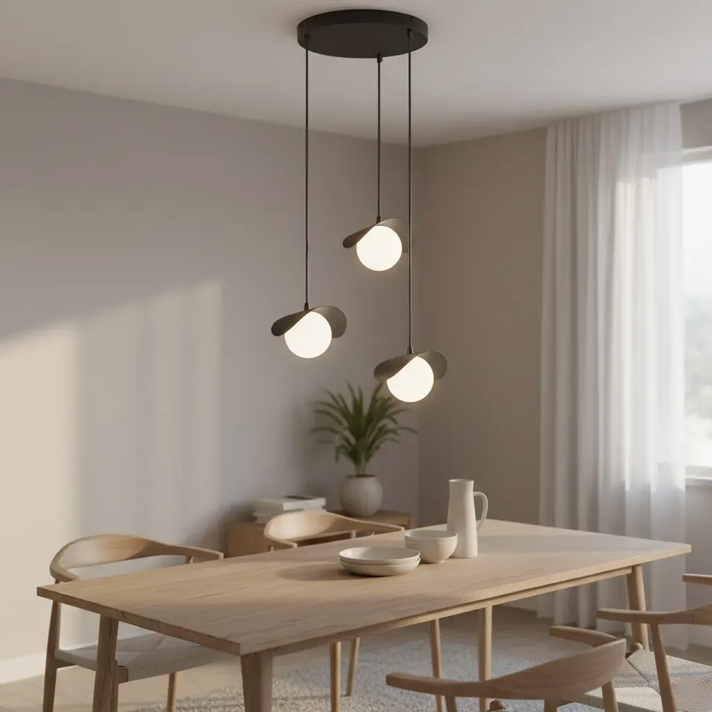 Lampa wisząca metalowa RITUAL 3 PREM czarna — zdjęcie 5