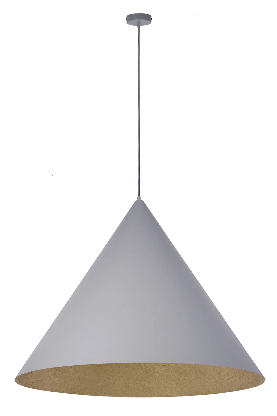 Lampa wisząca VESUVIO L szaro-złota