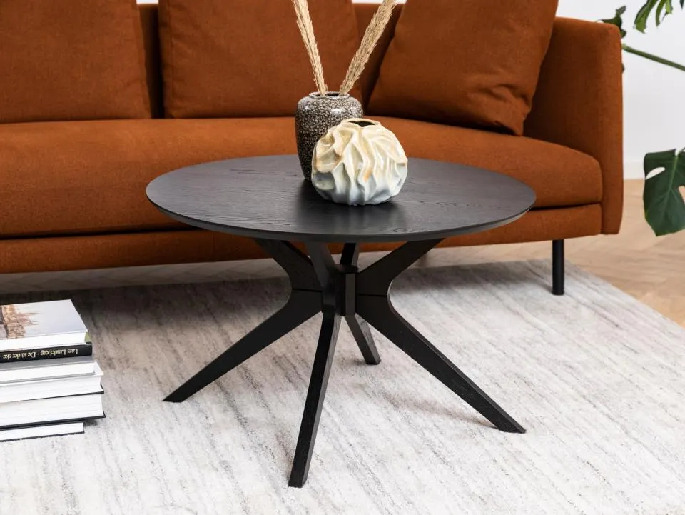 Stolik kawowy Robin Ø80x45 cm Czarny — zdjęcie 9