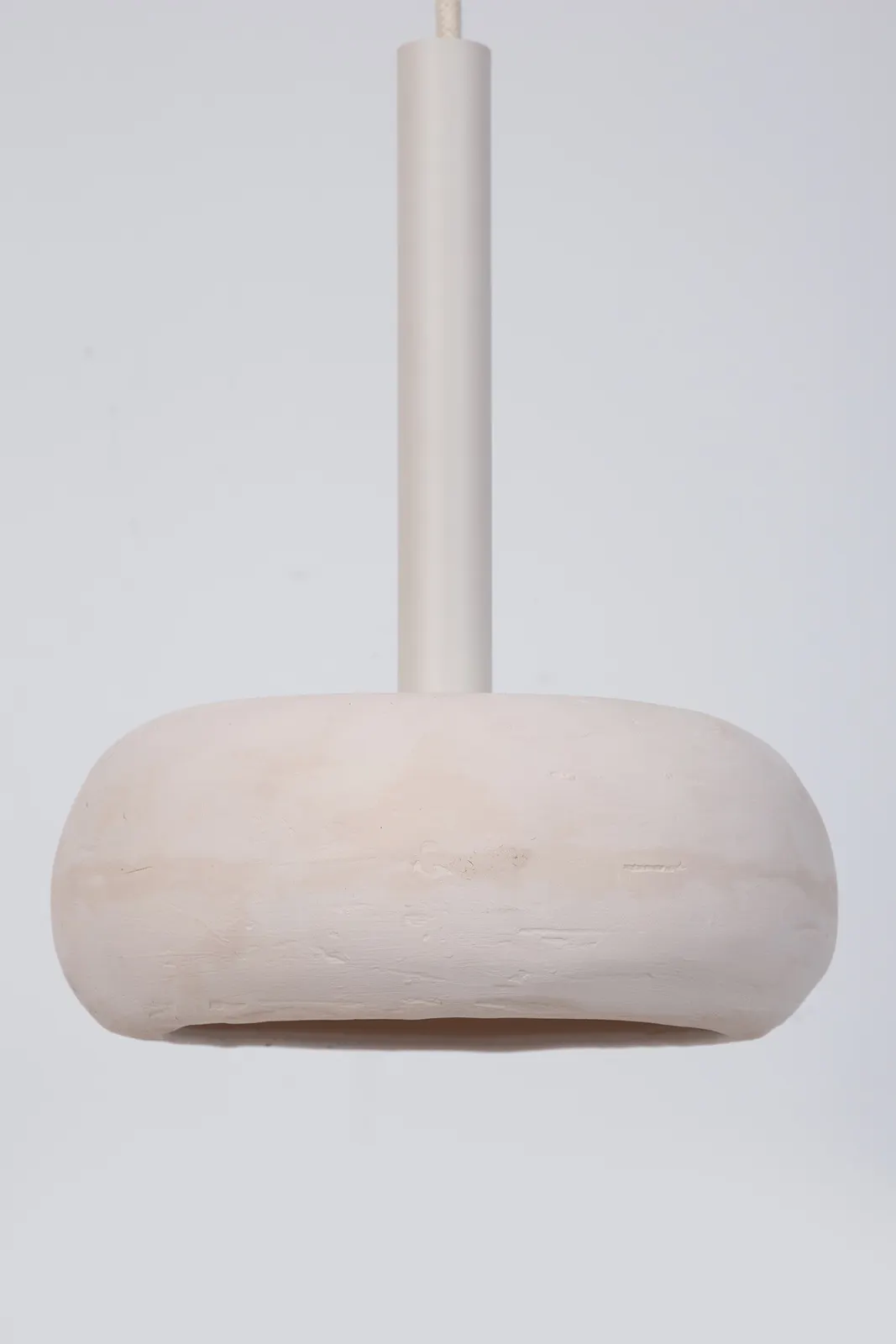 Lampa wisząca OTTO S 1 ceramiczny klosz beżowa - SI_41400