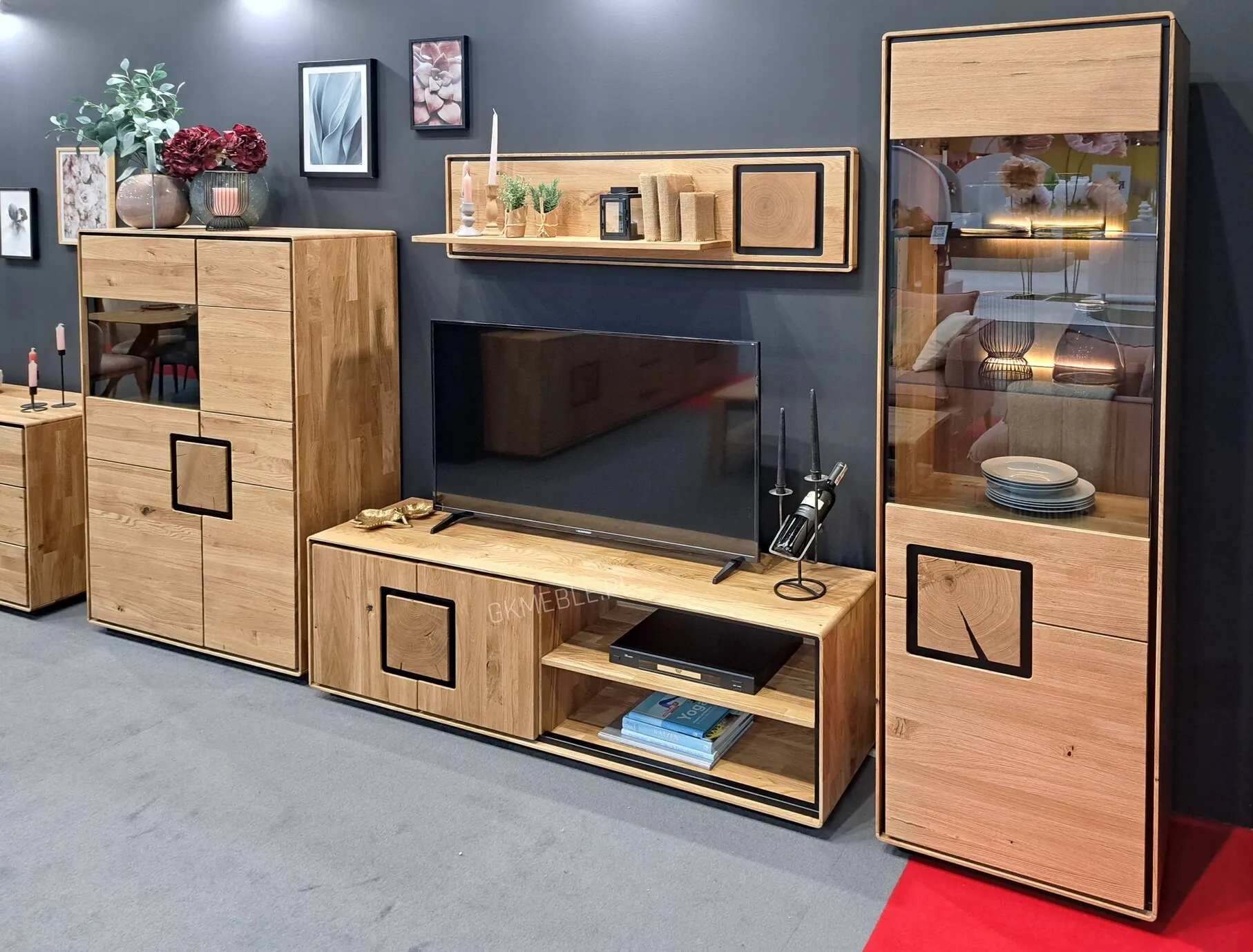 Półka wisząca dębowa MELLOW 140x33x22 - GK_103625501