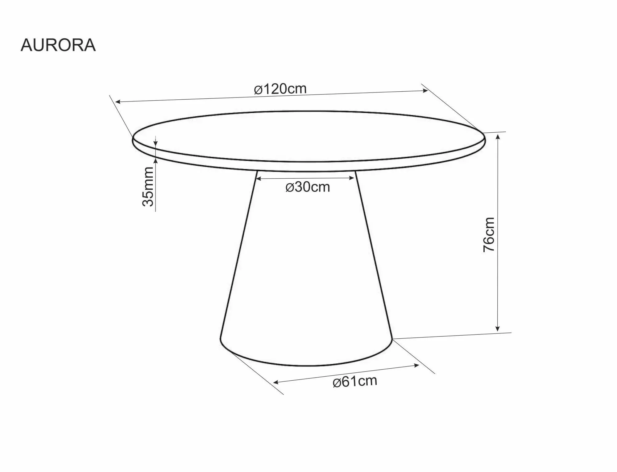 image okrągły-stół, stół, top-instrument, średnica-120, wysokość-76