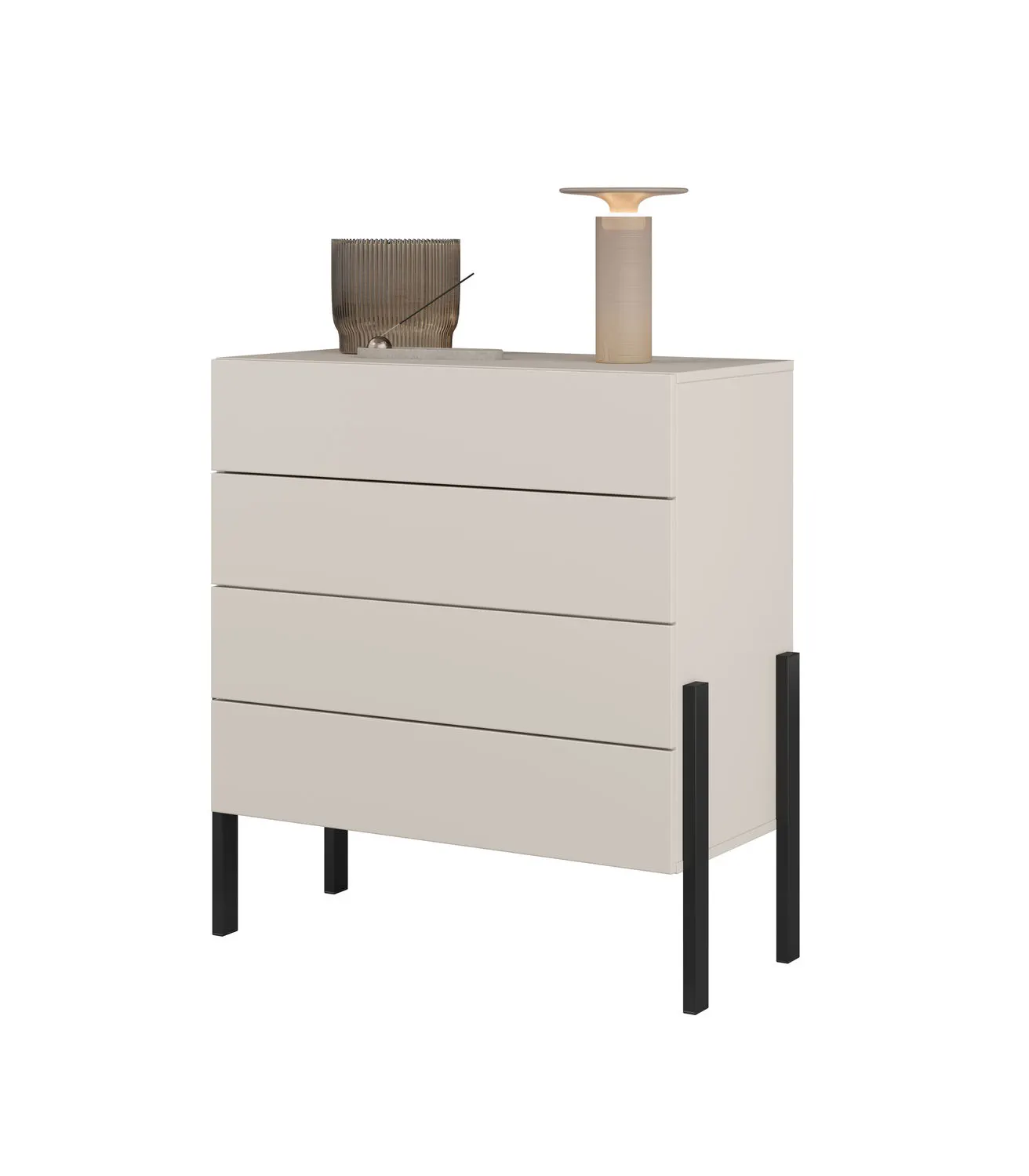 Komoda z szufladami JUKON S 84 cm kaszmirowa - 24KSND27