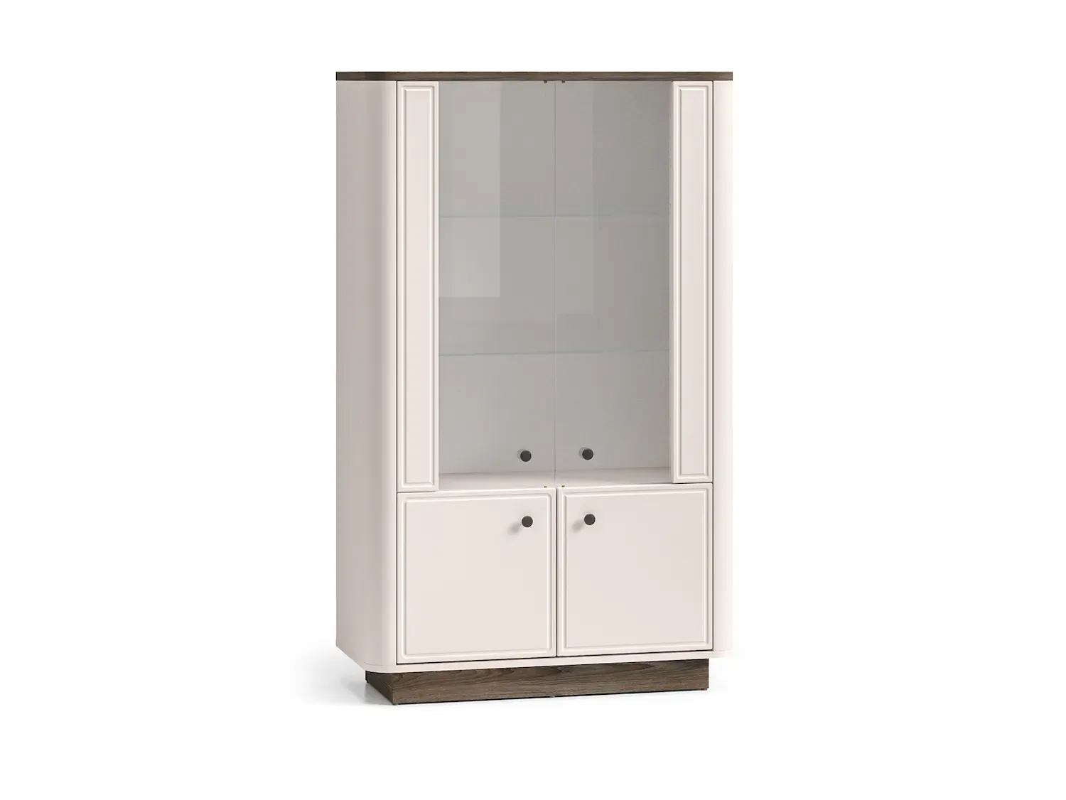 Witryna niska 2-drzwiowa VILAVIO 02 dąb windmill dark cashmere