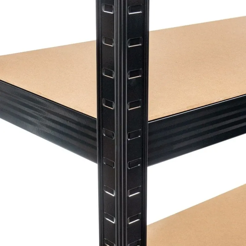 Regał magazynowy RMP175 z 5 półkami 90 cm stal czarny — zdjęcie 2