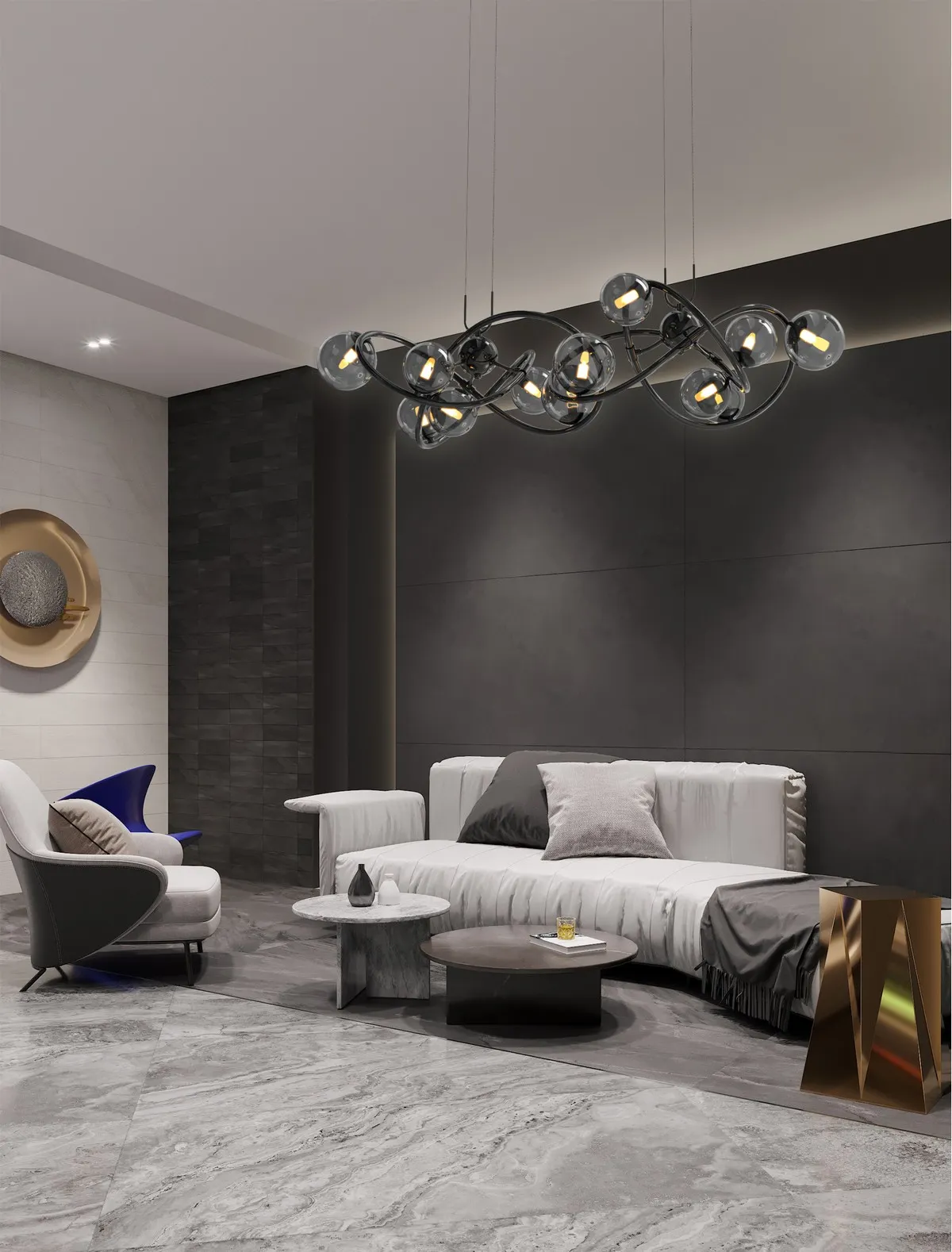 NANCY - Lampa wisząca 14-pł. — zdjęcie 4
