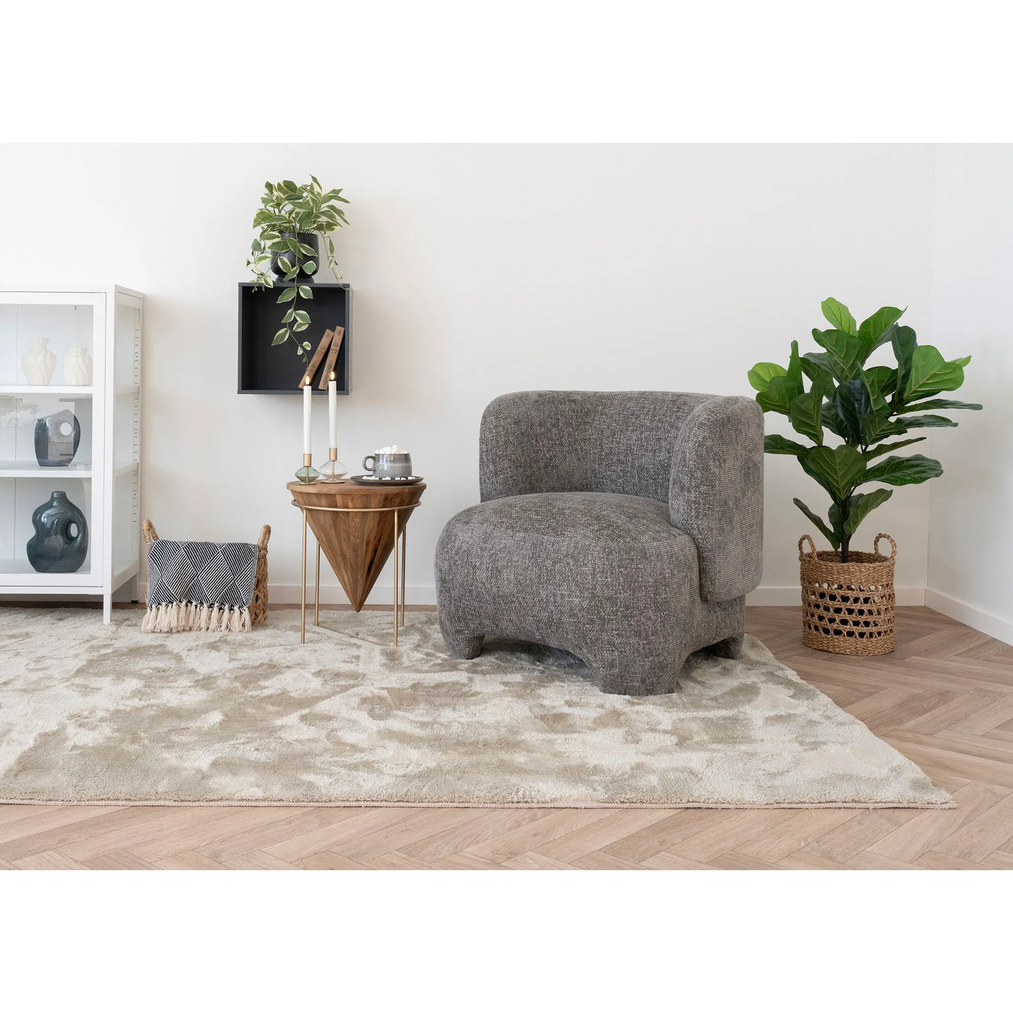 Koc z frędzlami IZMIR 130x180 cm niebieskI - 3960923