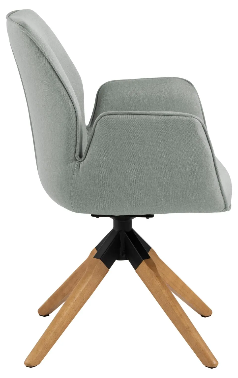 Krzesło obrotowe z podłokietnikami SPRING Jasnoszary, Naturalny - 0000089813