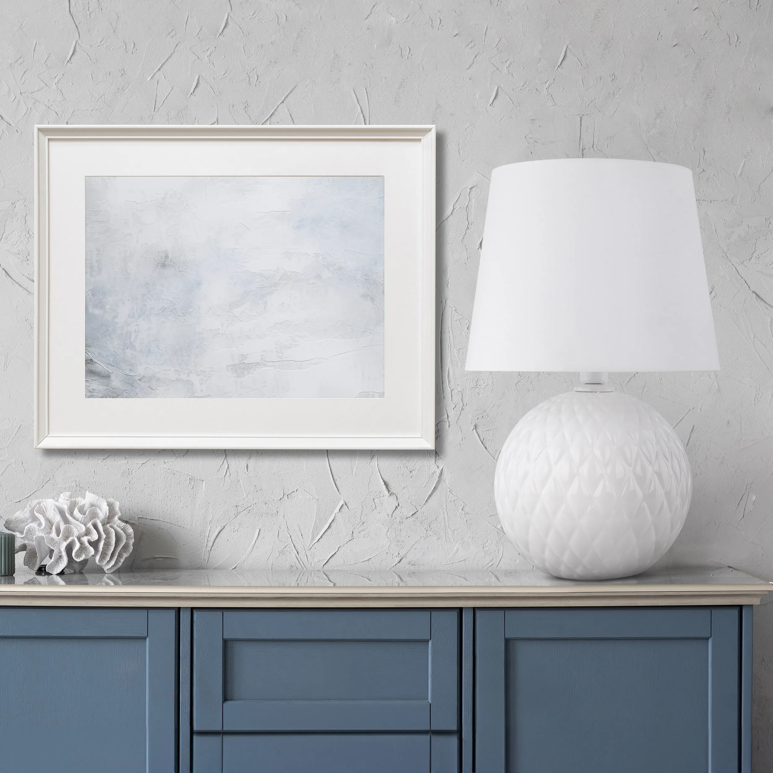 Lampka nocna SANTANA biała 60x38cm - TK_16046