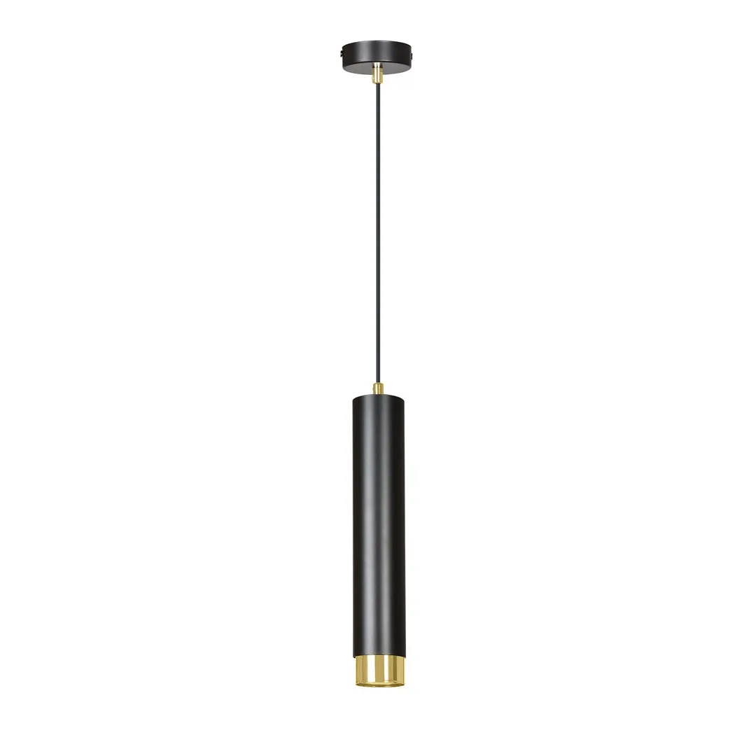 Lampa wisząca KIBO 1 czarny złoty