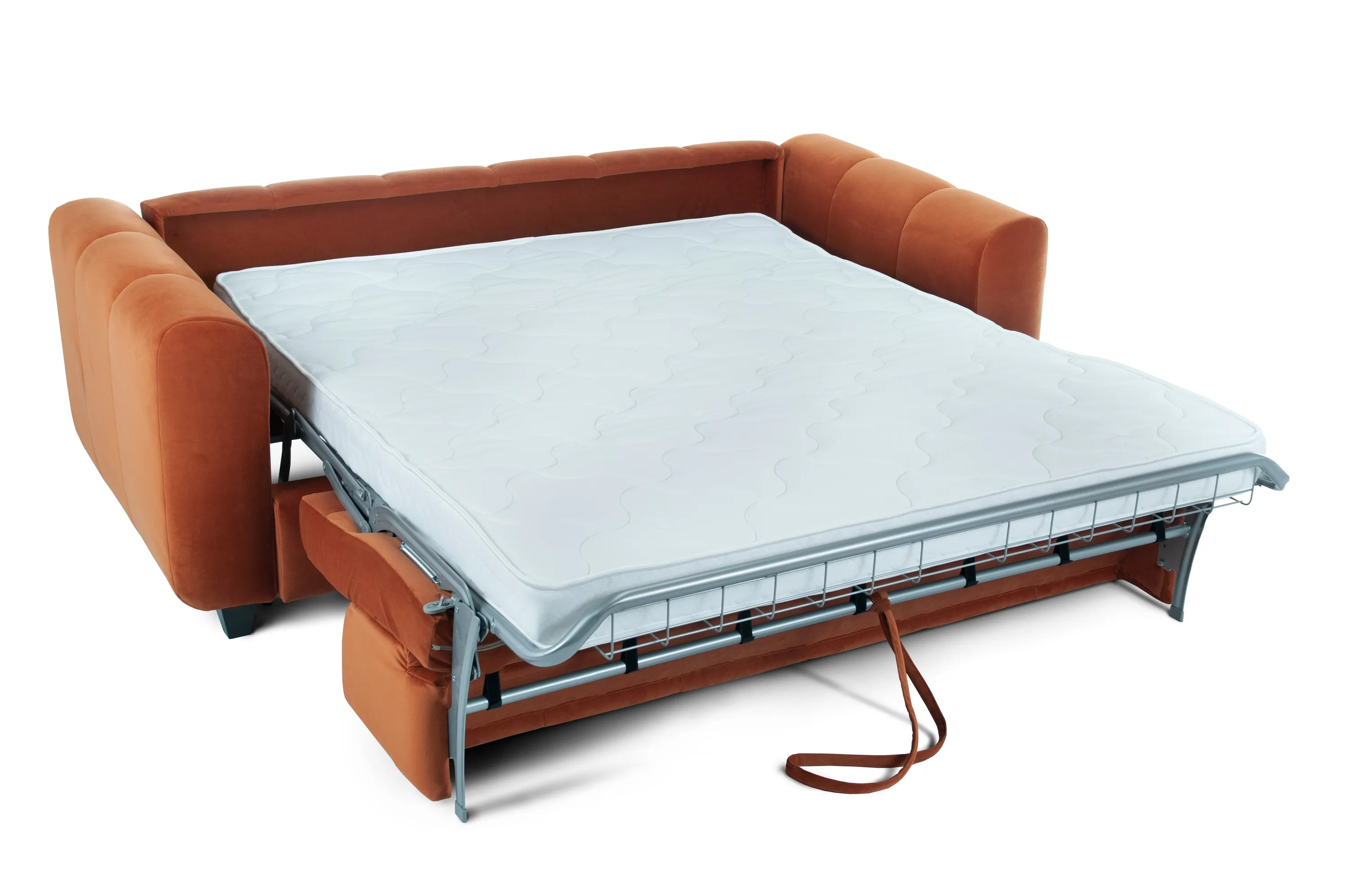 Sofa rozkładana Ambassador pomarańczowa MEBLEX - AMBASSADOR4-SALVADOR14ORANGE