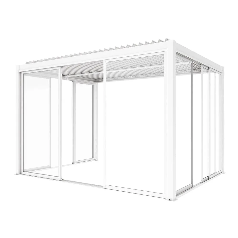 Drzwi przesuwne S8 LUXE 270x218cm do pergoli 3m białe Esti&Esta — zdjęcie 9