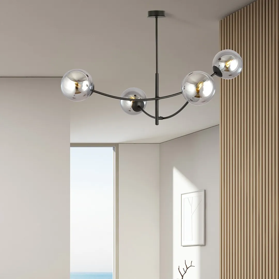 Lampa sufitowa HUNTER 4 czarny grafitowy — zdjęcie 4