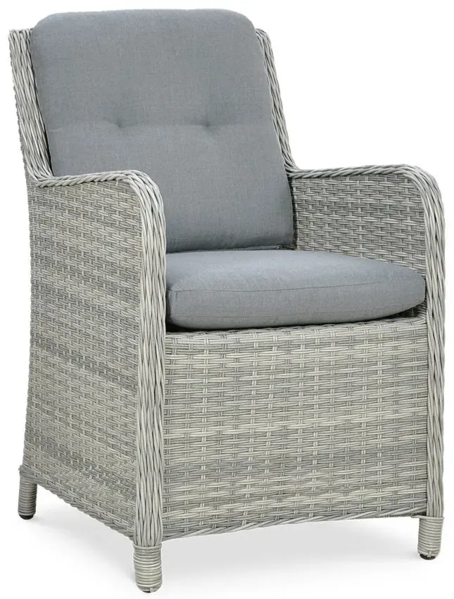 Narożnik ogrodowy modułowy MARYLAND DINING ze stołem technorattan szary - FG003019