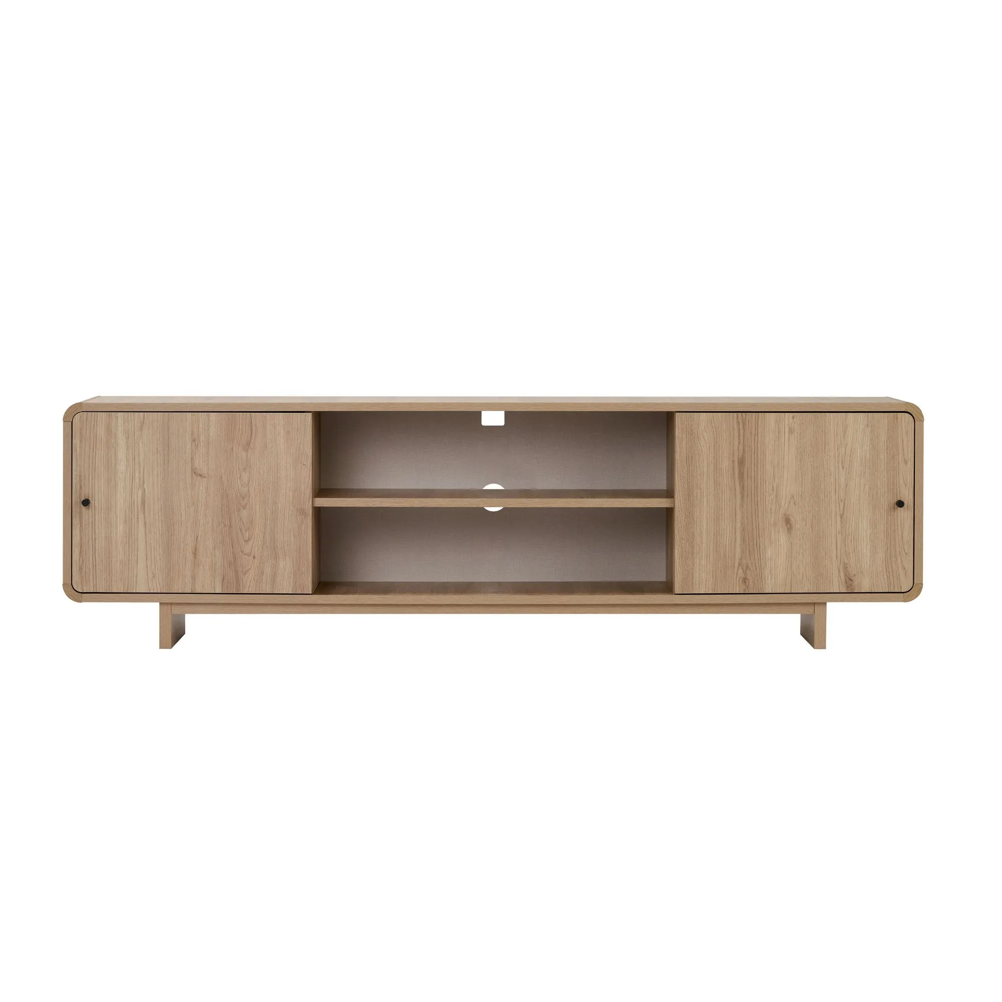 Szafka RTV 2-drzwiowa MIREL 180 cm Dąb Sepet - ASI_632NRD1117