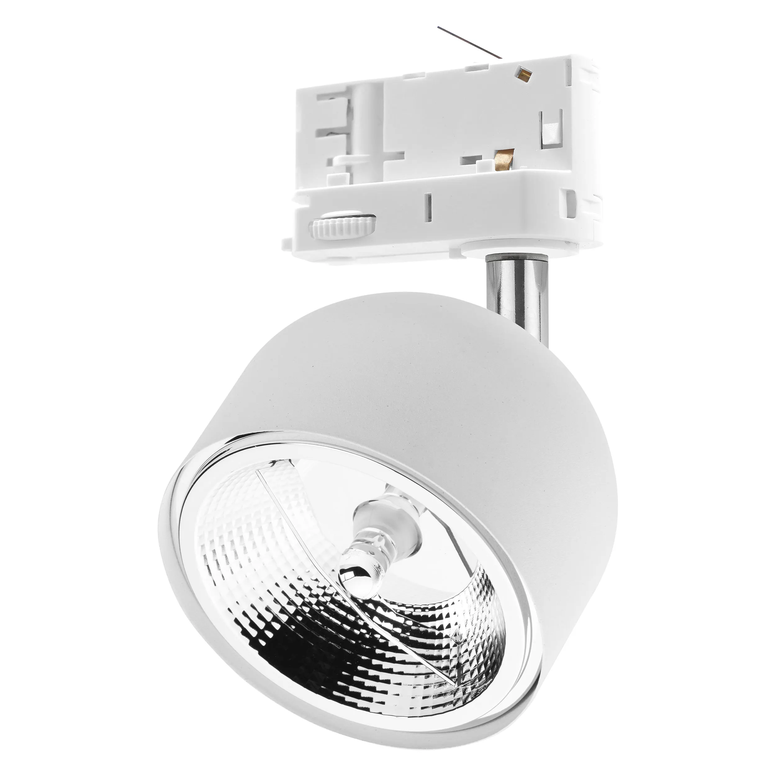 Lampa listwowa TRACER biała z chromowanym elementem regulowana 18x11cm