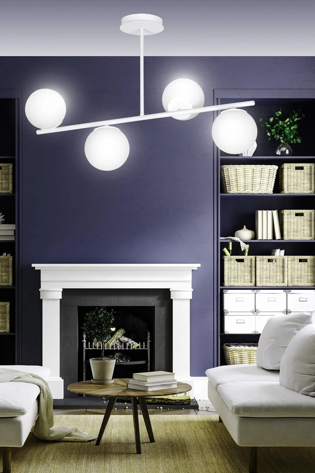 Lampa sufitowa BIOR Biały 1021/4 - 1021/4