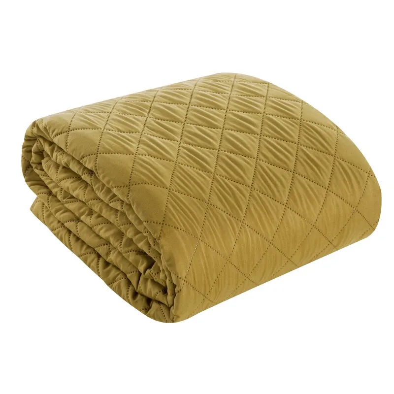 Narzuta pikowana D91 ALARA 3 220 X 240 cm Musztardowy