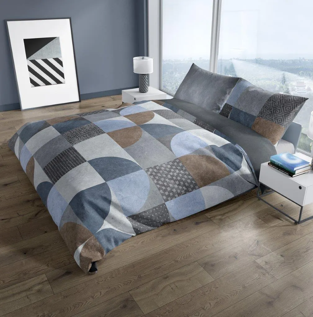 Pościel komplet 160x200+2x70x80 NOBILE 009 satyna bawełaniana fotoprint wielokolorowy - FARO_31213