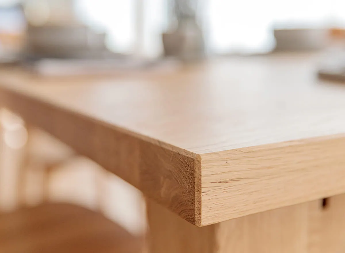 Rozkładany stół dębowy LANCIANO 90x140-230 dąb naturalny olejowany - LANCIANO140X90