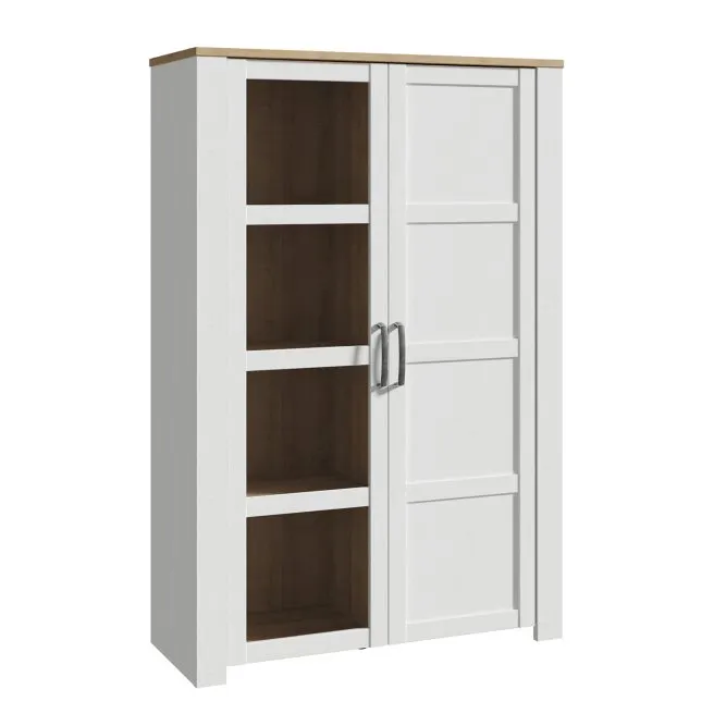 Witryna niska 2-drzwiowa CHISBURY - dąb riviera, modrzew jasny sibu Witryna niska 2-drzwiowa CHISBURY - dąb riviera, modrzew jasny sibu