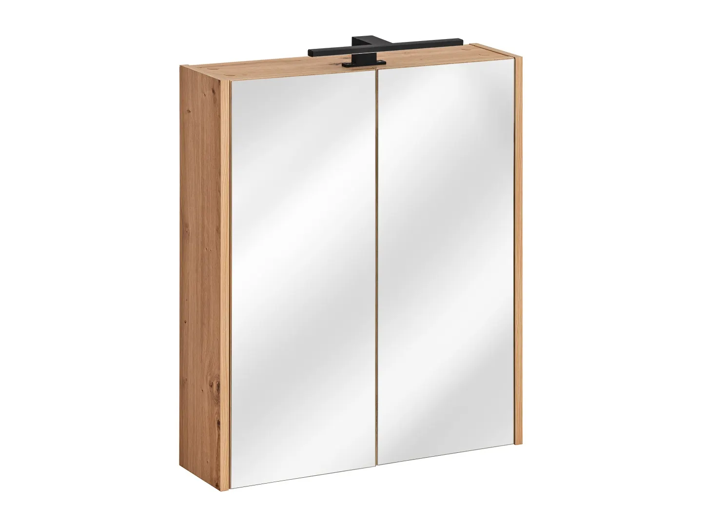 Szafka z lustrem Bella Cashmere 60cm 2-drzwiowa (efekt drewna )