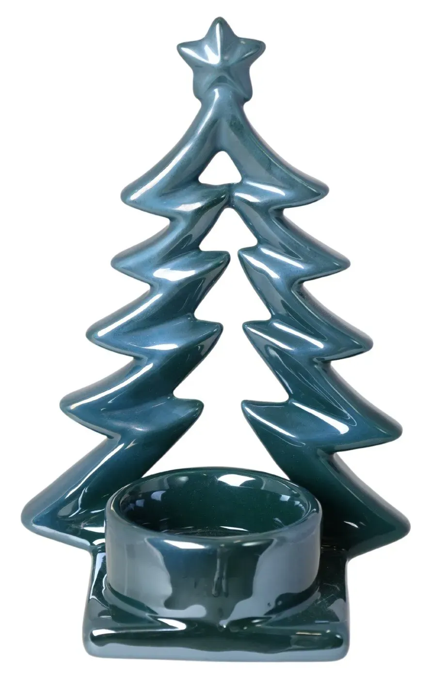 Świecznik ceramiczny CHOINKA zielony Świecznik ceramiczny CHOINKA zielony