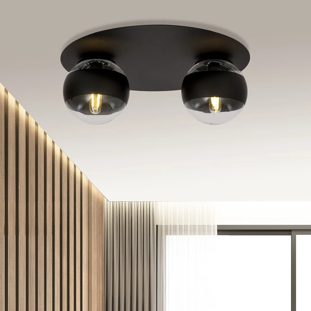 Lampa sufitowa SOLAR Czarny 1129/2 - 1129/2