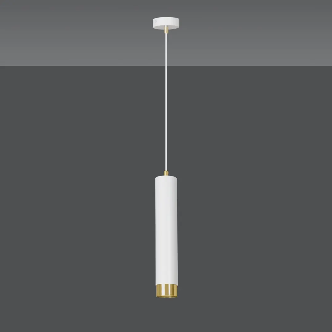 Lampa wisząca KIBO Biały/Złoty 642/1 - 642/1
