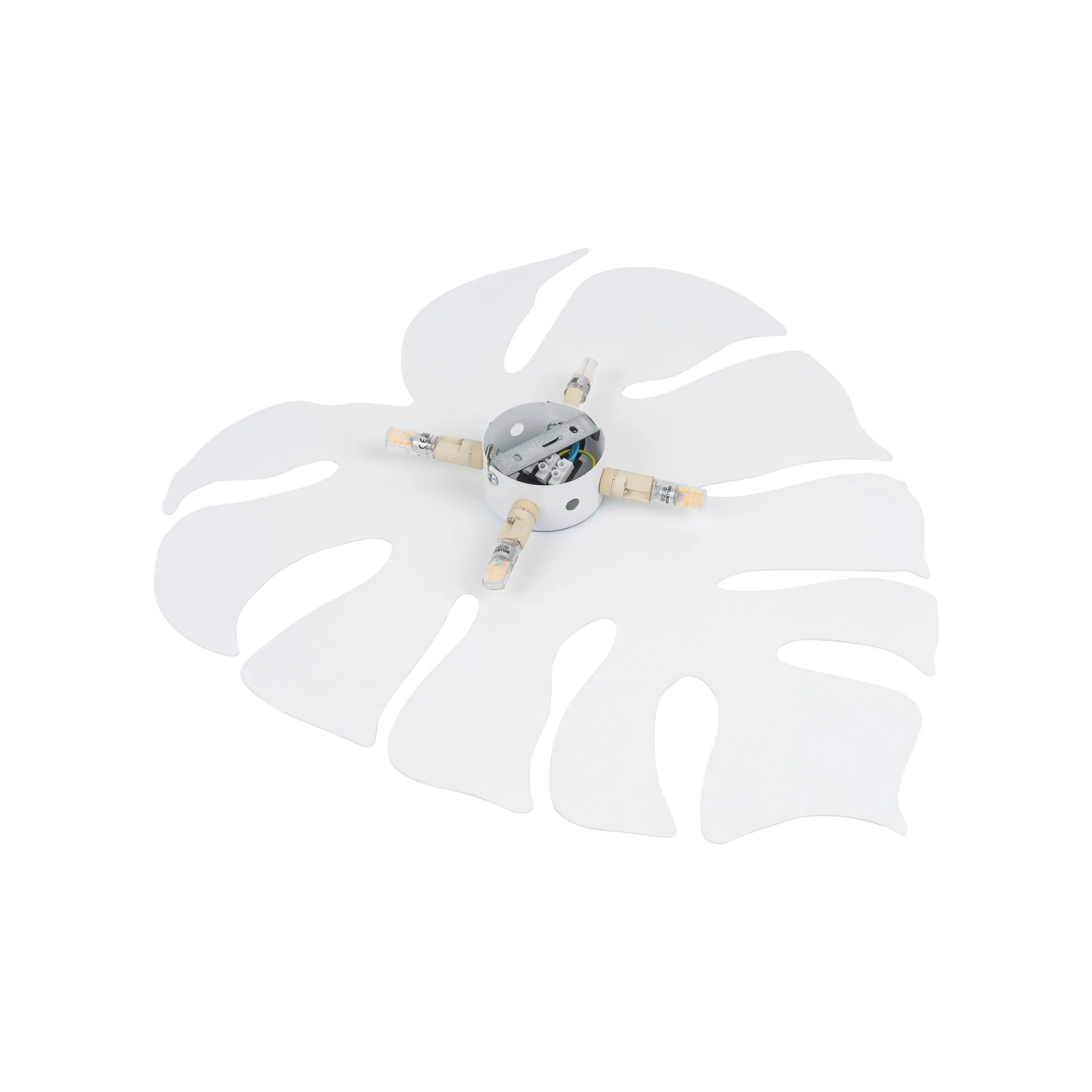 Kinkiet MONSTERA XL biały w kształcie liścia 54x49x4cm - TK_5915