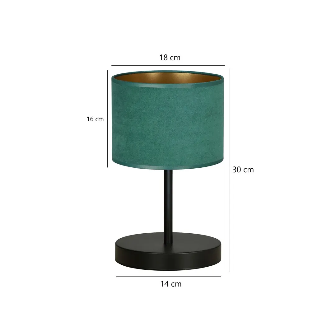 Lampka nocna HILDE LN1 czarny zielony — zdjęcie 5