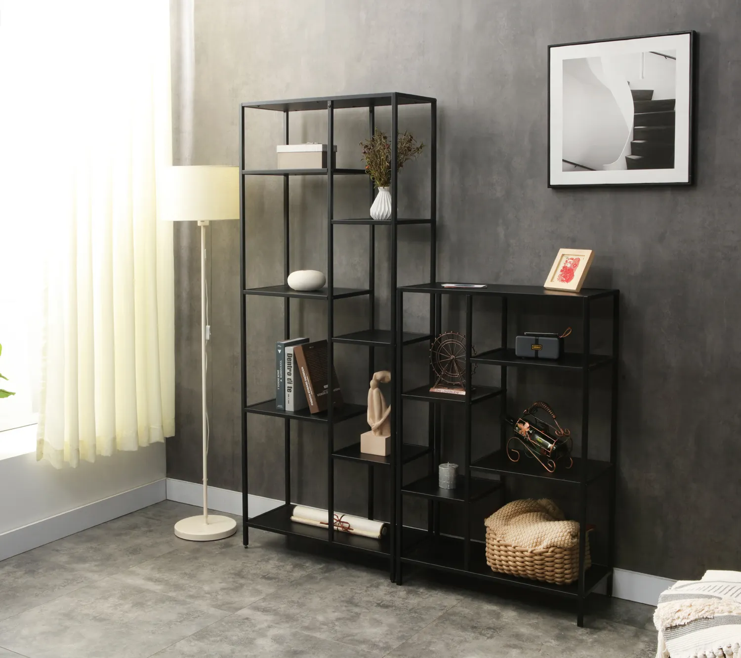 REGAŁ COSTA B CZARNY - COSTABC