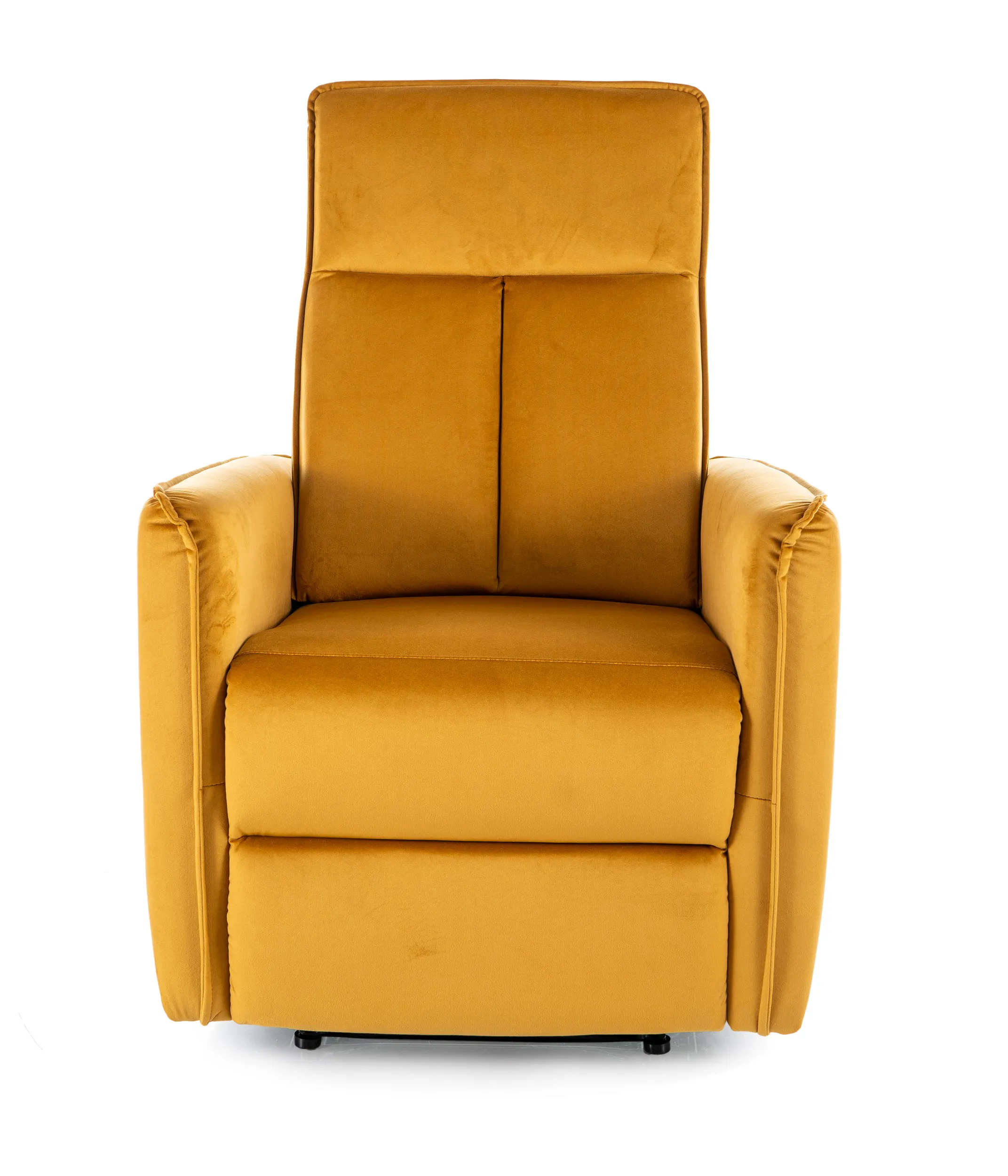 Fotel rozkładany NIKOS VELVET aksamitny curry - NIKOSVCU