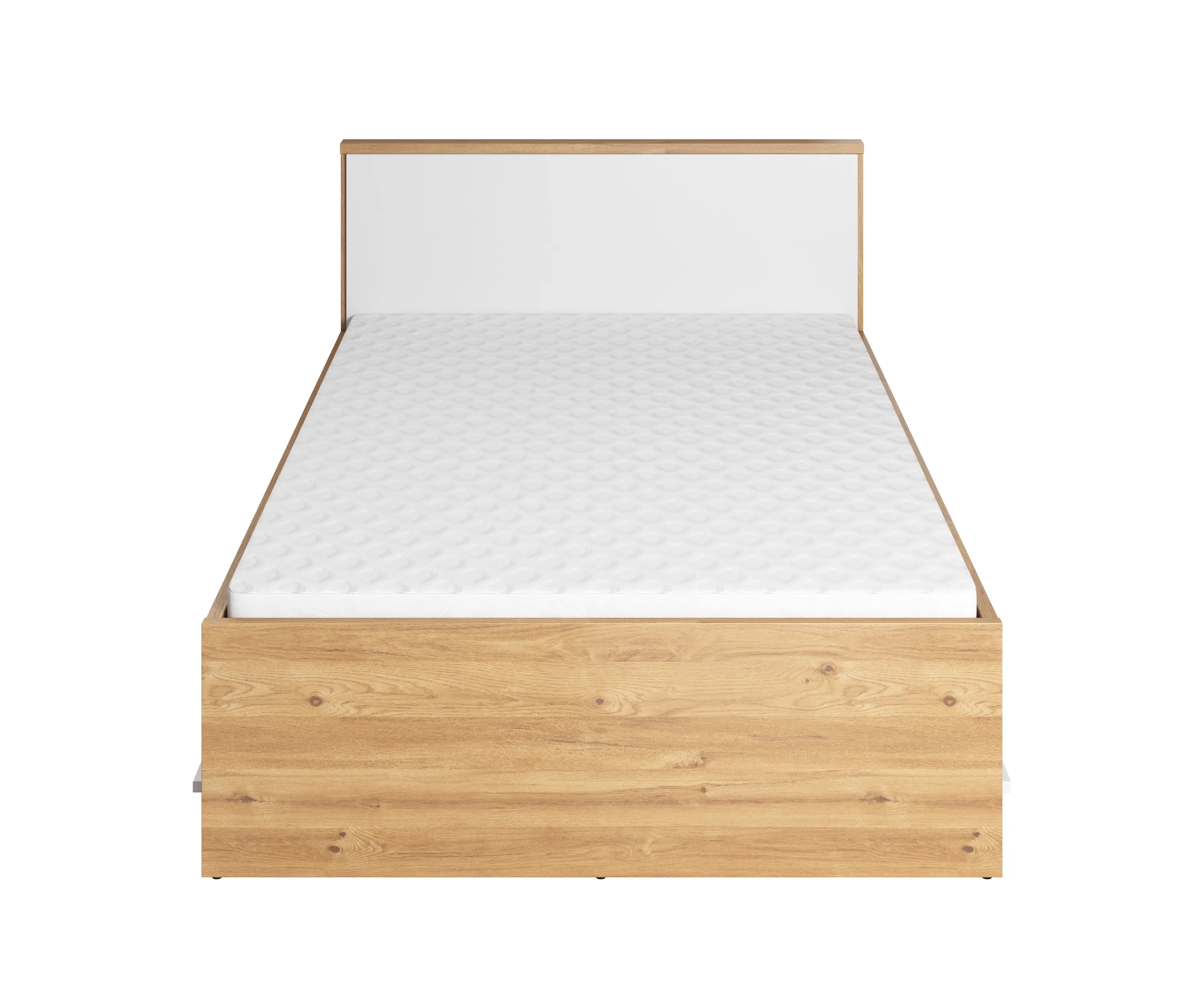 Łóżko ze stelażem Plano PN-10 120x200 dąb nash