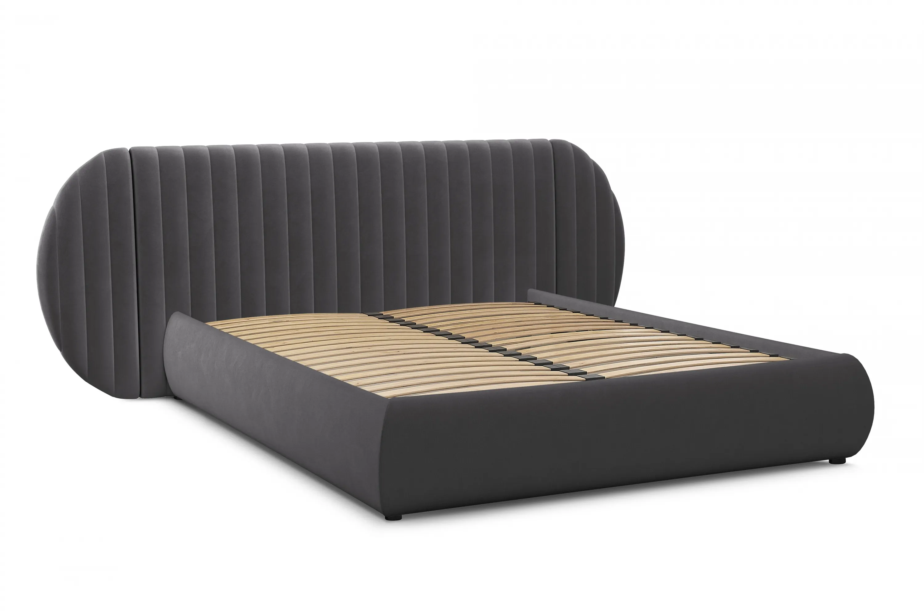 Łóżko Galin z pojemnikiem / 180x200 / Salvador (SIC) 15 - szary Łóżko Galin z pojemnikiem / 180x200 / Salvador (SIC) 15 - szary