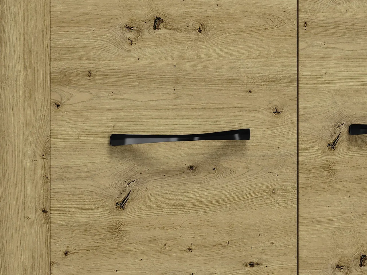 Szafa 2-drzwiowa z drążkami i półkami ARTIS 01, dąb artisan - 1ARTI01-001