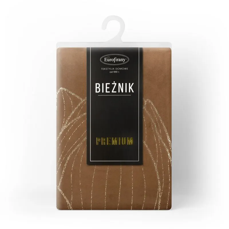 OBRUS BLINK 12 35 X 220 CM BRĄZOWY - EU_389617