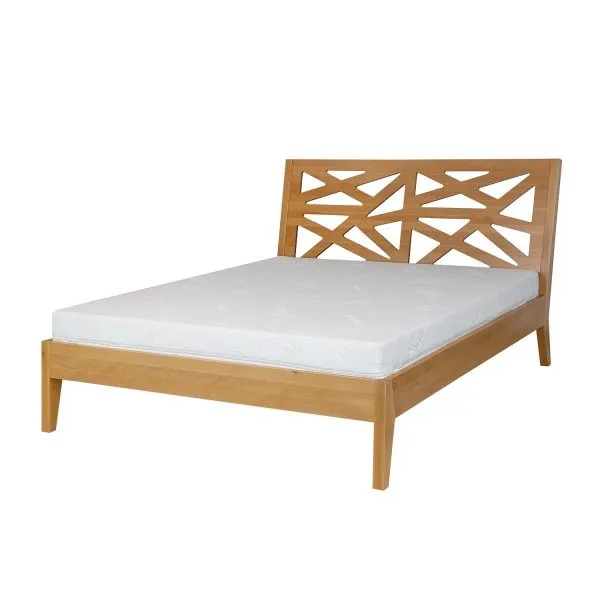 Łóżko bukowe 160x200 LK164 Cherry DREWMAX Łóżko bukowe 160x200 LK164 Cherry DREWMAX