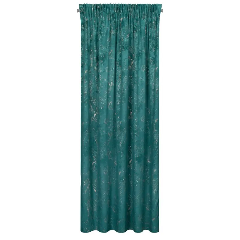 ZASŁONA GOTOWA NADIA NA TAŚMIE 140X300 CM CIEMNOTURKUSOWY - EU_409037