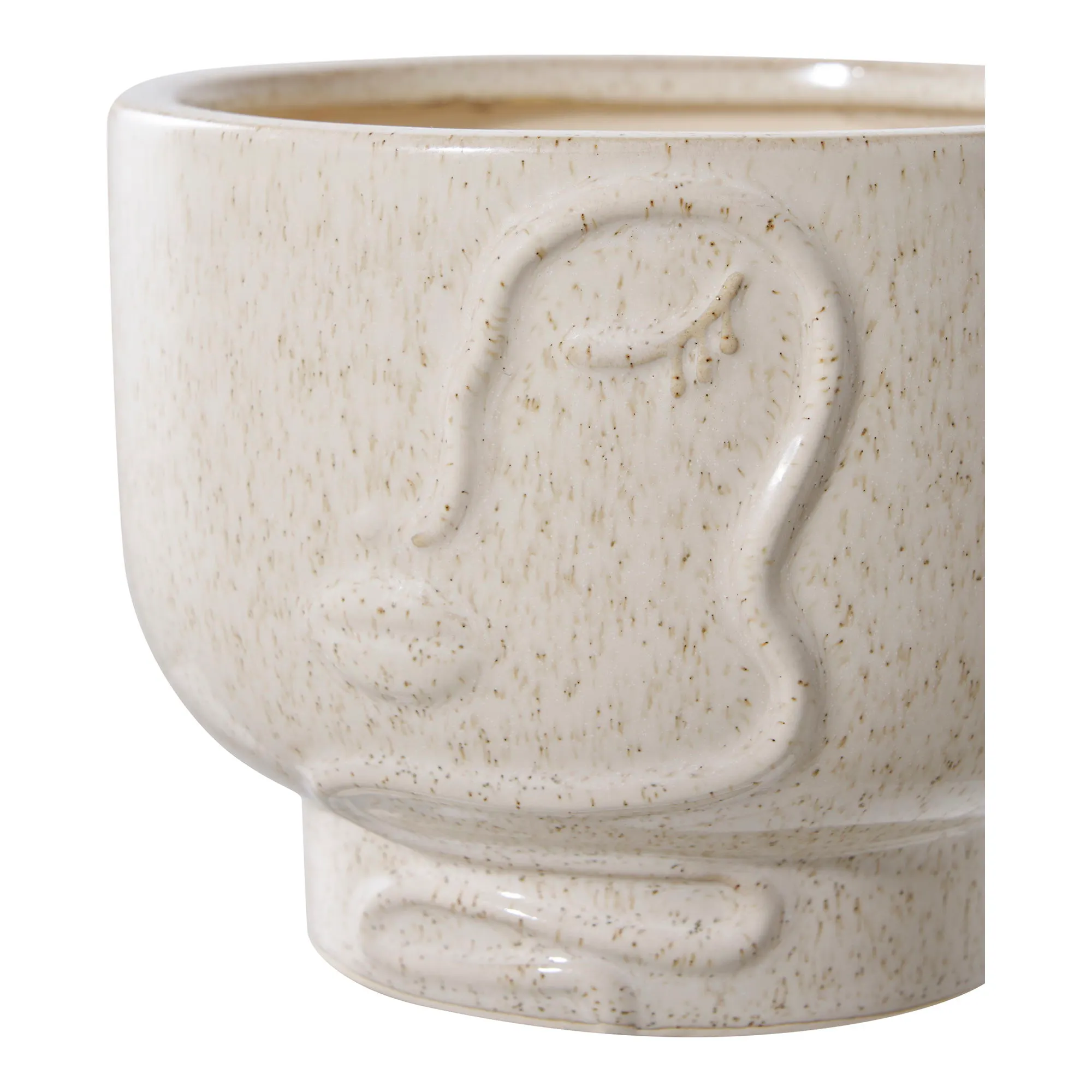Doniczka ceramiczna FLOWERPOT fi15x12 cm beżowa - 4451213