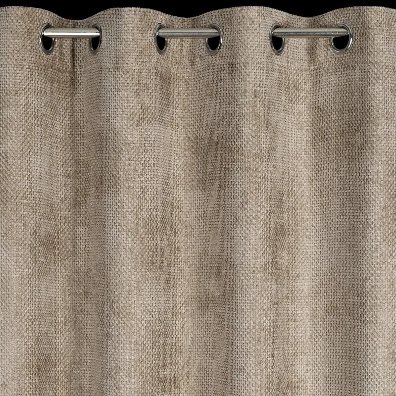 ZASŁONA GOTOWA ALETA 135 X 250 CM BEŻOWY - EU_453375