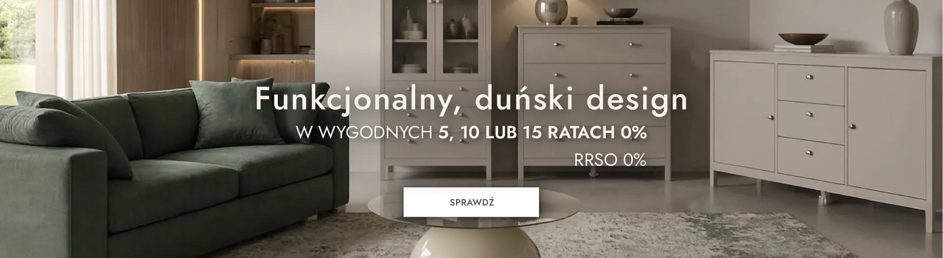 sofa, salon, zielony, poduszki, stolik kawowy